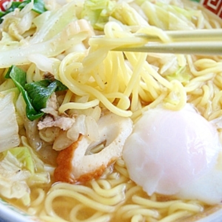 ラーメンスープでお手軽に。チャンポン麺